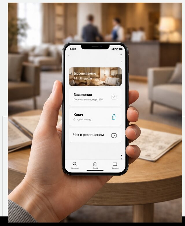 Мобильное приложение для гостей отеля в Кумертау, управление сервисом